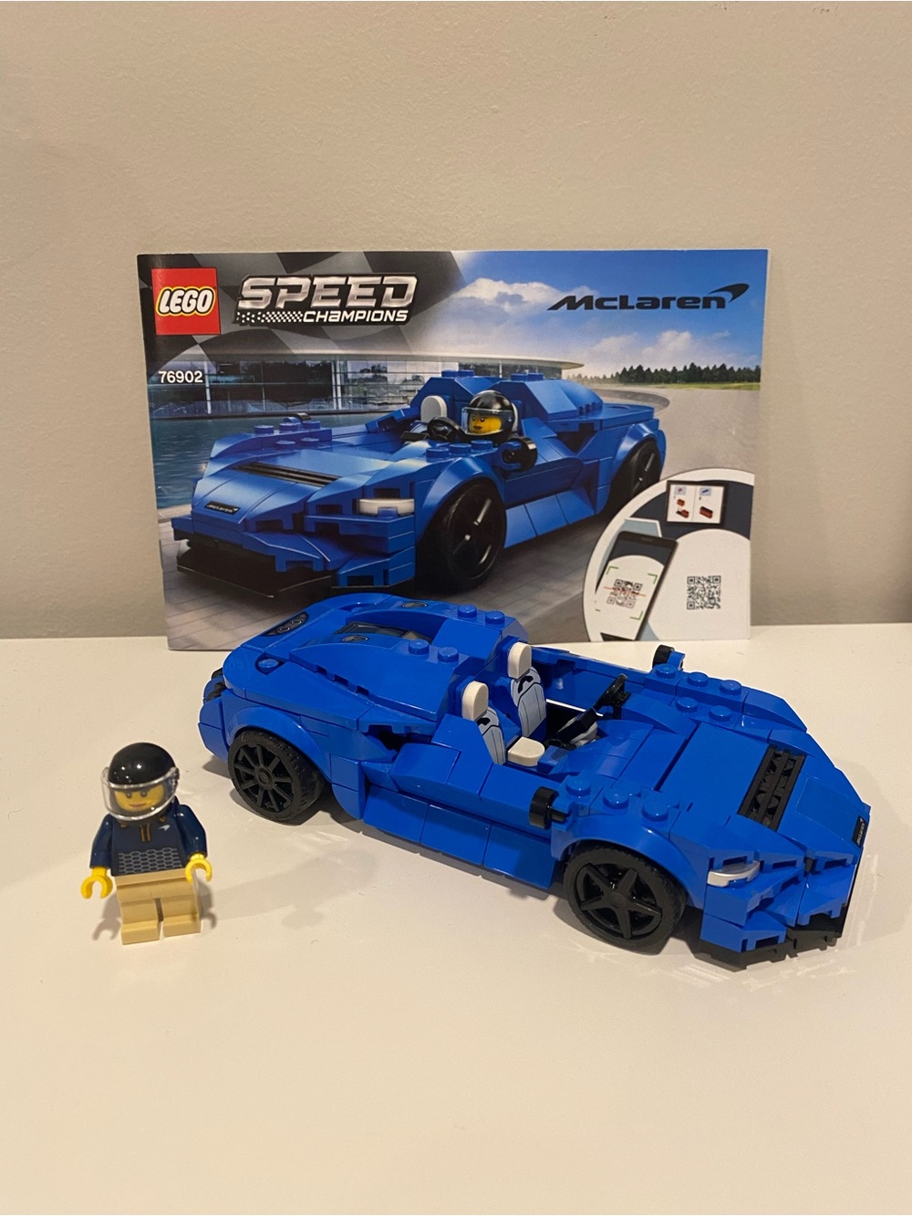LEGO Speed Champions McLaren Elva Blue Sports Car Building Set 76902
